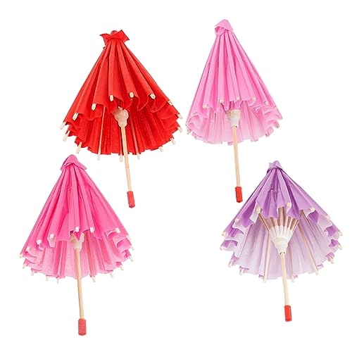 BESTonZON 4 Stück Teiliges Mini Ölpapier Schirm Bambus und Papier Leichte Bunte Miniatur regenschirme zum Bemalen DIY Bastelspielzeug für Kreative Hängende Dekoration Farbenfroh BESTonZON 4 Stück Teiliges Mini Ölpapier Schirm Bambus und Papier Leichte Bunte Miniatur regenschirme zum Bemalen DIY Bastelspielzeug für Kreative Hängende Dekoration Farbenfroh von BESTonZON