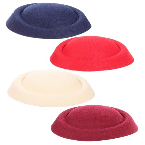 BESTonZON 4 Stück Teiliges Mini Top Hut Leichte DIY Hut Basis Praktisches Material für Kopfschmuck und Bastelprojekte Kompakt und Vielseitig für Erwachsene von BESTonZON