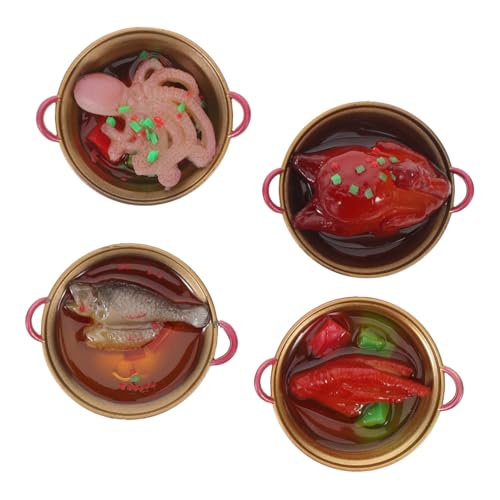 BESTonZON 4 Stück Teiliges Miniatur Hot-Pot aus Resin Chinesische Miniatur-essensdekoration Realistische Puppenhaus-spielküche DIY Szene Vielseitige Spiel Dekorationsartikel BESTonZON 4 Stück Teiliges Miniatur Hot-Pot aus Resin Chinesische Miniatur-essensdekoration Realistische Puppenhaus-spielküche DIY Szene Vielseitige Spiel Dekorationsartikel von BESTonZON
