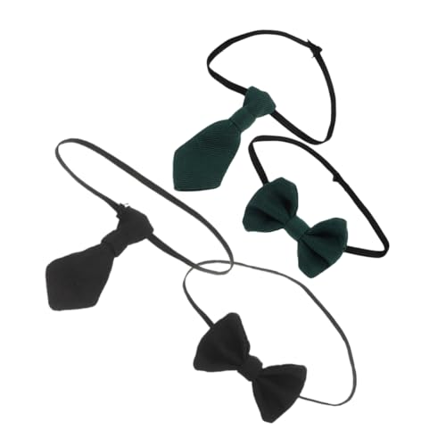 BESTonZON 4 Stück Teiliges Plüschpuppen Accessoires Mini Fliegen und Krawatten für Puppenkostüme Stilvolle Kleidung für Baumwollpuppen für Kreative Bastelprojekte und Puppenhaus Zubehör von BESTonZON