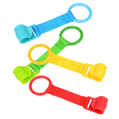 BESTonZON 4 Stück Teiliges Pull Up Ringe Hängende Ringe für Sichere Unterstützung Beim Stehen und Laufen Geeignet für Babybetten Blau Grün Rot und Gelb BESTonZON 4 Stück Teiliges Pull Up Ringe Hängende Ringe für Sichere Unterstützung Beim Stehen und Laufen Geeignet für Babybetten Blau Grün Rot und Gelb von BESTonZON