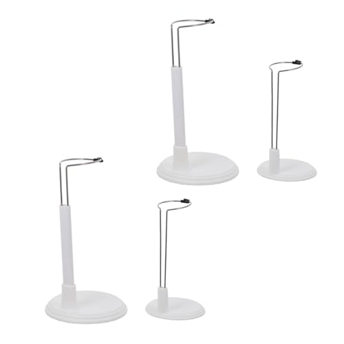 BESTonZON 4 Stück Teiliges Puppenständer Edelstahl Verstellbare Doll Display Support mit Runder Basis Stabile Puppenhalter für Puppen Ab Jahren für Ausstellung Sammler und Kinderzimmer von BESTonZON