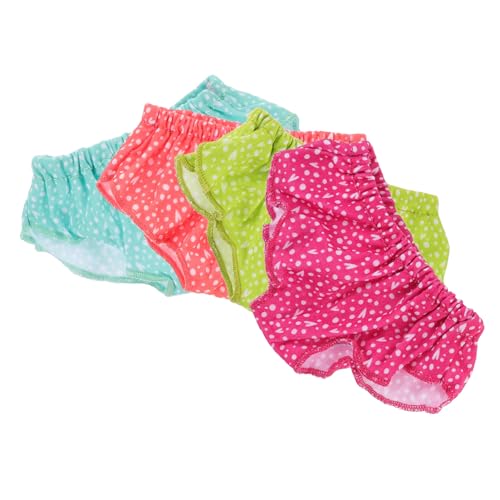 BESTonZON 4 Stück Teiliges Puppenunterwäsche für Puppen Weiche Doll Panties Bunte Unterhosen als Puppenzubehör für DIY und Puppenkleidung BESTonZON 4 Stück Teiliges Puppenunterwäsche für Puppen Weiche Doll Panties Bunte Unterhosen als Puppenzubehör für DIY und Puppenkleidung von BESTonZON