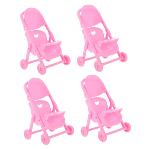 BESTonZON 4 Stück Teiliges Puppenwagen Miniatur Realistischer Babybuggy aus Abs Kunststoff Farbenfrohes Rollenspiel für Pädagogisch und Sicher für Kreatives BESTonZON 4 Stück Teiliges Puppenwagen Miniatur Realistischer Babybuggy aus Abs Kunststoff Farbenfrohes Rollenspiel für Pädagogisch und Sicher für Kreatives von BESTonZON