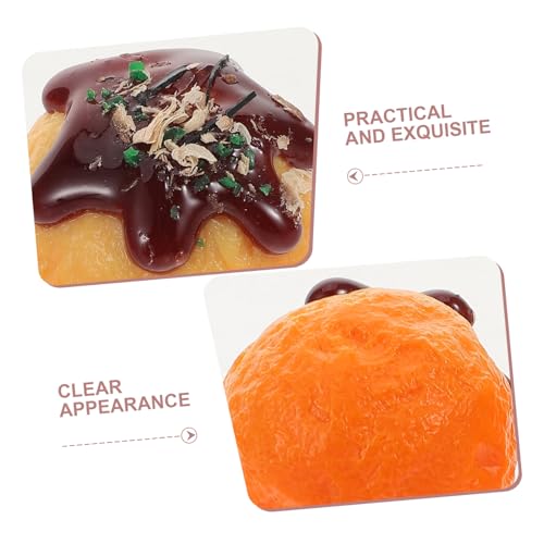 BESTonZON 4 Stück Teiliges Realistische Takoyaki Modelle Lebensechte Japanische Snack Spielzeuge aus PVC Detailgetreue Küchen Deko für Restaurant Fotografie und Pädagogisches Rollenspiel BESTonZON 4 Stück Teiliges Realistische Takoyaki Modelle Lebensechte Japanische Snack Spielzeuge aus PVC Detailgetreue Küchen Deko für Restaurant Fotografie und Pädagogisches Rollenspiel von BESTonZON