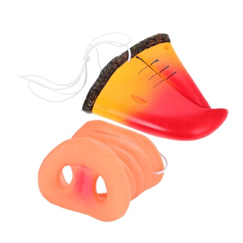 BESTonZON 4 Stück Teiliges Realistische Tiernase Kostümmasken mit Schweinenase und Papageienschnabel Wiederverwendbare Party Requisiten für Halloween Karneval und Cosplay Kompakt und von BESTonZON