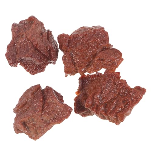 BESTonZON 4 Stück Teiliges Realistisches Steak Modell aus Sicherem Material Täuschend Echtes Fake Food Deko für Küche Fotografie Restaurant und Kinderspielzeug von BESTonZON
