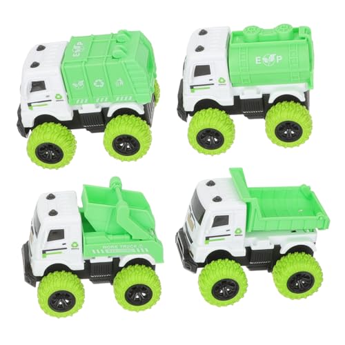 BESTonZON 4 Stück Teiliges Reibungsbetriebene Müllwagen für Sanitation Truck Modell Handliche Fördert Kreativität und Motorik für Jungen Mädchen BESTonZON 4 Stück Teiliges Reibungsbetriebene Müllwagen für Sanitation Truck Modell Handliche Fördert Kreativität und Motorik für Jungen Mädchen von BESTonZON