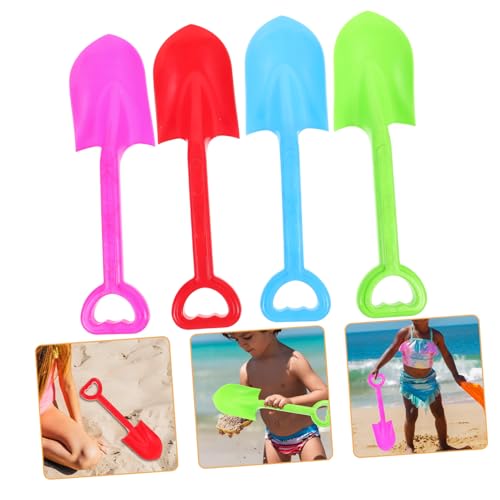 BESTonZON 4 Stück Teiliges Sandspielzeug Ergonomische Kunststoff schaufeln Sichere Bunte Sandschaufeln für Robust und Leicht für Strand Sandkasten und Outdoor spielspaß Zufällige Farbe BESTonZON 4 Stück Teiliges Sandspielzeug Ergonomische Kunststoff schaufeln Sichere Bunte Sandschaufeln für Robust und Leicht für Strand Sandkasten und Outdoor spielspaß Zufällige Farbe von BESTonZON
