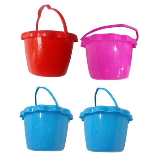 BESTonZON 4 Stück Teiliges Sandspielzeug aus Umweltfreundlichem PP Kunststoff Multifunktionale Kleine Eimer mit Tragegriff als Strand Wasser Fischereimer Geeignet Fördert Zufällige Farbe BESTonZON 4 Stück Teiliges Sandspielzeug aus Umweltfreundlichem PP Kunststoff Multifunktionale Kleine Eimer mit Tragegriff als Strand Wasser Fischereimer Geeignet Fördert Zufällige Farbe von BESTonZON