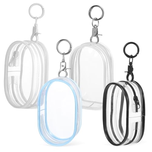BESTonZON 4 Stück Teiliges Transparente Figuren Aufbewahrungstaschen mit Reißverschluss und Schlüsselanhänger Kleine Bunte Puppen Taschen aus Kunststoff Staubdichte Aufbewahrung für Sammler BESTonZON 4 Stück Teiliges Transparente Figuren Aufbewahrungstaschen mit Reißverschluss und Schlüsselanhänger Kleine Bunte Puppen Taschen aus Kunststoff Staubdichte Aufbewahrung für Sammler von BESTonZON