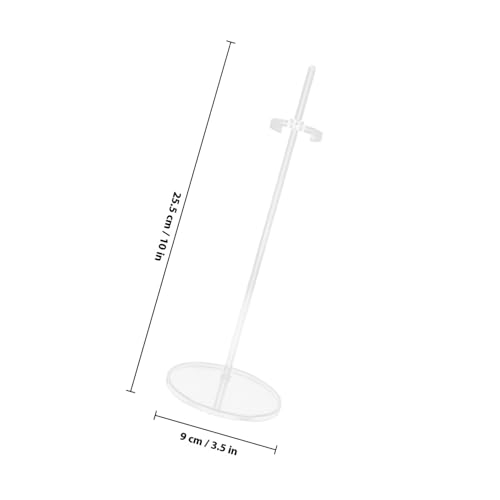 BESTonZON 4 Stück Teiliges Transparentes Doll Support Rack aus Verstellbarer Puppenständer für Display und Sammelfiguren Stabiler Kunststoffhalter für Puppen und Actionfiguren Vielseitig von BESTonZON