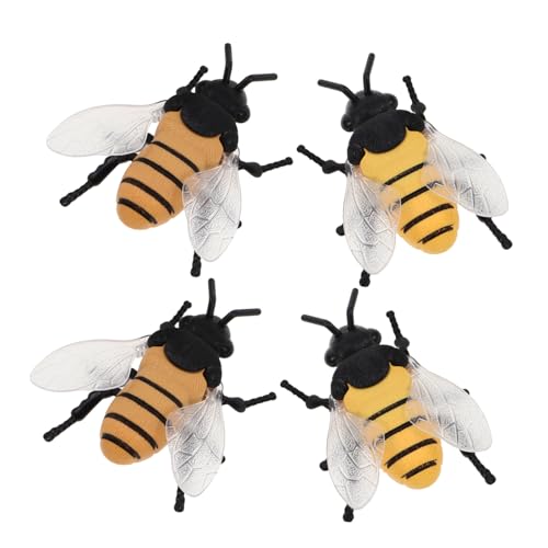 BESTonZON 4 Stück Teiliges Wind-up Bienen Realistische Insektenfiguren Laufend und Springend Kreative Partygeschenke Halloween Mitgebsel Lustige Tischdeko und Überraschung BESTonZON 4 Stück Teiliges Wind-up Bienen Realistische Insektenfiguren Laufend und Springend Kreative Partygeschenke Halloween Mitgebsel Lustige Tischdeko und Überraschung von BESTonZON