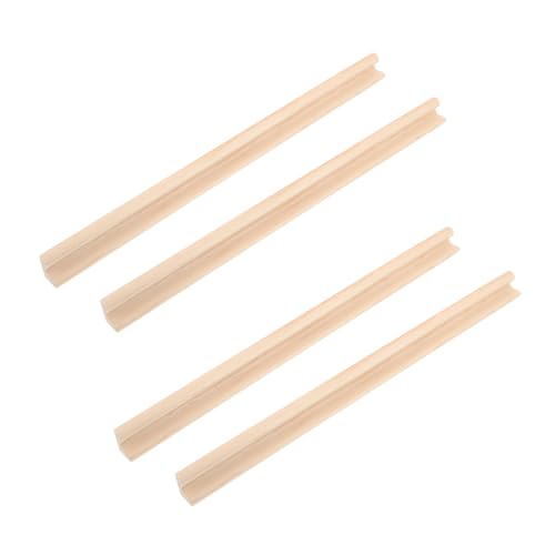 BESTonZON 4 Stück Unvollendete Holz Domino Ständer Einzelreihen Halter für Mexikanischen Zug und Mahjong Spiele Zubehör Platzsparende Lösung für Brettspiele BESTonZON 4 Stück Unvollendete Holz Domino Ständer Einzelreihen Halter für Mexikanischen Zug und Mahjong Spiele Zubehör Platzsparende Lösung für Brettspiele von BESTonZON