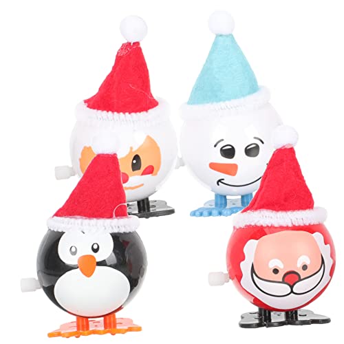 BESTonZON 4 Stück Weihnachtliche Aufziehspielzeug Wind Up Spielzeuge Buntes Plastik Lustiges Partygeschenk Mitgebsel Geburtstag Jungen Mädchen BESTonZON 4 Stück Weihnachtliche Aufziehspielzeug Wind Up Spielzeuge Buntes Plastik Lustiges Partygeschenk Mitgebsel Geburtstag Jungen Mädchen von BESTonZON