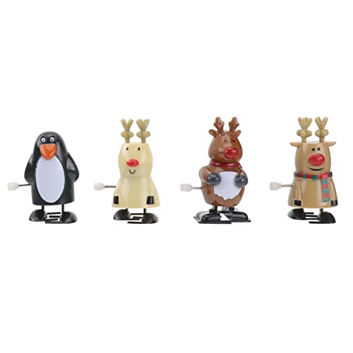 BESTonZON 4 Stück Weihnachts Aufziehspielzeug Weihnachtsdekoration Spielzeugautos Weihnachtsstrumpf Kinderspielzeug Weihnachten von BESTonZON