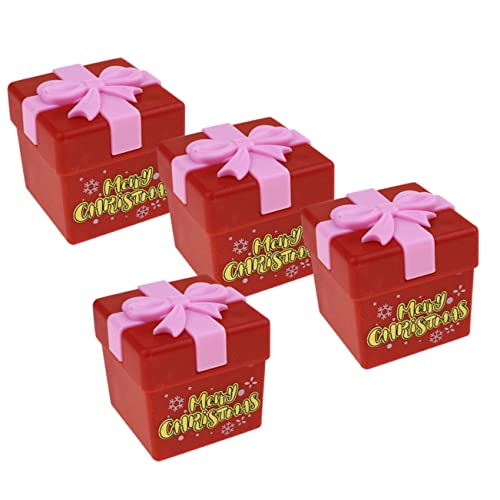 BESTonZON 4 Stück Weihnachtsspielzeug Desktop- Zum Aufziehen Kreatives Aufziehspielzeug Neuartige Aufziehspielzeuge Kinderspielzeug Neuartige Laufspielzeuge Plastik Rot BESTonZON 4 Stück Weihnachtsspielzeug Desktop- Zum Aufziehen Kreatives Aufziehspielzeug Neuartige Aufziehspielzeuge Kinderspielzeug Neuartige Laufspielzeuge Plastik Rot von BESTonZON