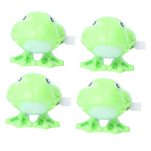 BESTonZON 4 Stück Wickelnder Hüpffrosch Uhrwerkspielzeug Für Frühes Lernen Für Dekoratives Uhrwerk-tierspielzeug Karikatur Aufziehspielzeug Aufziehbares Plastik Light Green BESTonZON 4 Stück Wickelnder Hüpffrosch Uhrwerkspielzeug Für Frühes Lernen Für Dekoratives Uhrwerk-tierspielzeug Karikatur Aufziehspielzeug Aufziehbares Plastik Light Green von BESTonZON
