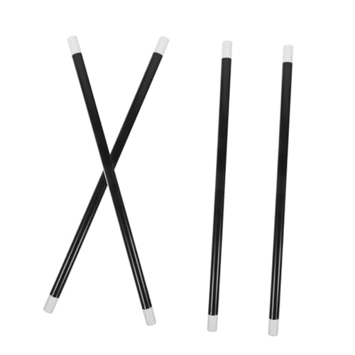 BESTonZON 4 Stück Zauberstab Led-schaumstoffstäbchen Bühnenperformance-Stick Musical Bühnenshow Led-ballonlichter Glühstäbe Rave-Accessoires Leistungsstock Glühstock Instrumente Abs Black von BESTonZON