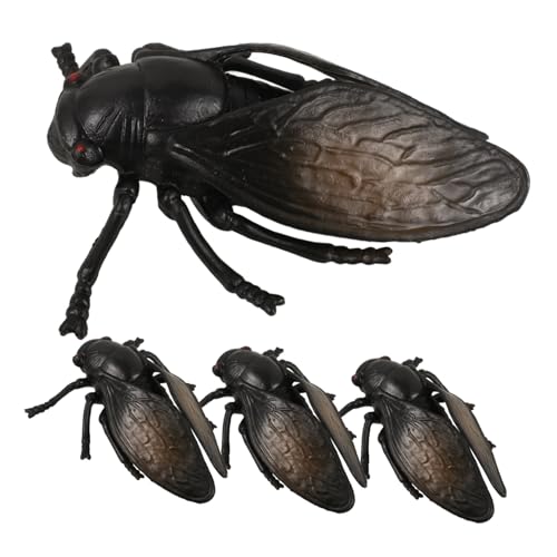 BESTonZON 4 Stück Zikaden künstliche Zikade Mini-Zikade gefälschtes Zikadenmodell Simulation von Zikaden Insektendekor Zikaden-Skulptur Zikaden Figur Plastik Black BESTonZON 4 Stück Zikaden künstliche Zikade Mini-Zikade gefälschtes Zikadenmodell Simulation von Zikaden Insektendekor Zikaden-Skulptur Zikaden Figur Plastik Black von BESTonZON