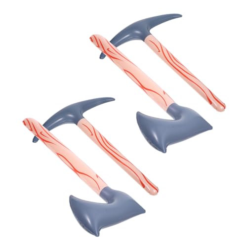 BESTonZON 4 Stück aufblasbares Spielzeugbeil, realistische Axt-Requisite, aufblasbare Axt, lustige Horror-Requisite für Halloween, Karneval und Geburtstagsparty, Kostümzubehör BESTonZON 4 Stück aufblasbares Spielzeugbeil, realistische Axt-Requisite, aufblasbare Axt, lustige Horror-Requisite für Halloween, Karneval und Geburtstagsparty, Kostümzubehör von BESTonZON