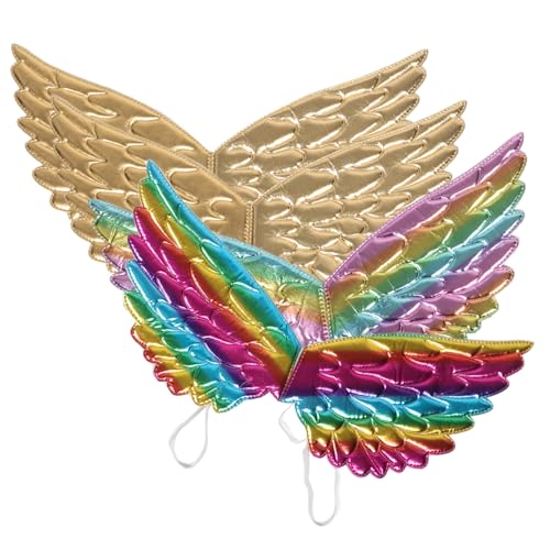 BESTonZON 4 Stücke Flügel Riemen Cosplay Flügel Engel Flügel Party Kostüm Flügel Leistung Flügel Stoff BESTonZON 4 Stücke Flügel Riemen Cosplay Flügel Engel Flügel Party Kostüm Flügel Leistung Flügel Stoff von BESTonZON