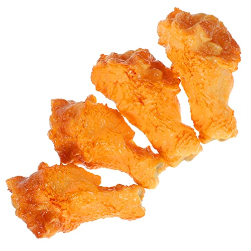 BESTonZON 4 Stücke Huhn Beine Modell Huhn PVC Gefälschte Fleisch Gefälschte Lebensmittel BESTonZON 4 Stücke Huhn Beine Modell Huhn PVC Gefälschte Fleisch Gefälschte Lebensmittel von BESTonZON