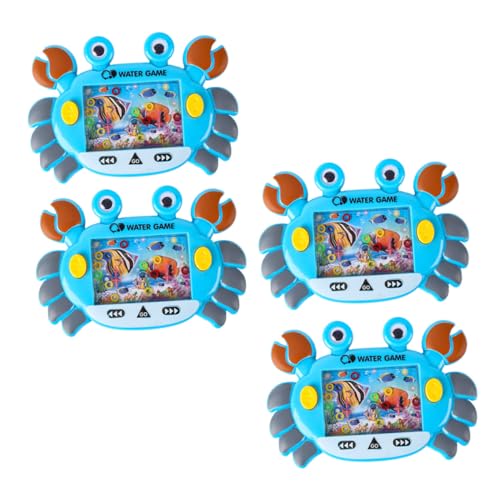 BESTonZON 4 Stücke Krabben Kreis Wasser Maschine Ring Werfen Spiel Handheld Wasser Ring Wasser Ring Spiel Abs von BESTonZON