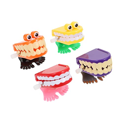 BESTonZON 4 Stücke Nebel Springen Uhrwerk Spielzeug Wind-up Nebelspielzeug Kinderspielzeug (zufällige Farbe) von BESTonZON