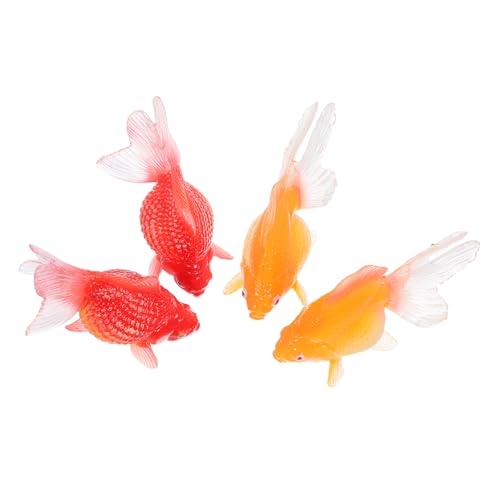 BESTonZON 4 Stücke Realistische Miniatur Goldfisch Figuren Schwimmende Koi-Fische aus Kunststoff Farbige Aquarium Deko Pflegefreie Tiermodelle für Haus Garten Schreibtisch Lebensechte BESTonZON 4 Stücke Realistische Miniatur Goldfisch Figuren Schwimmende Koi-Fische aus Kunststoff Farbige Aquarium Deko Pflegefreie Tiermodelle für Haus Garten Schreibtisch Lebensechte von BESTonZON