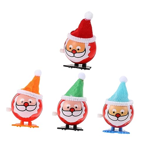 BESTonZON 4 Stücke Weihnachten Uhrwerk Spielzeug Dekoration Uhrwerk Spielzeug Kinder Lustiges Spielzeug BESTonZON 4 Stücke Weihnachten Uhrwerk Spielzeug Dekoration Uhrwerk Spielzeug Kinder Lustiges Spielzeug von BESTonZON