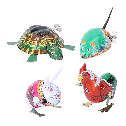 BESTonZON 4-Teiliges Blatt tierisches uhrwerk kinderspielzeug Animal Toys Toys Spiele wackelt klassisches aufziehspielzeug aufziehbares Eisenblech BESTonZON 4-Teiliges Blatt tierisches uhrwerk kinderspielzeug Animal Toys Toys Spiele wackelt klassisches aufziehspielzeug aufziehbares Eisenblech von BESTonZON