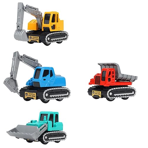 BESTonZON 4 Teiliges Set Von Rückzieh Baufahrzeugen Alloy Engineering Car Model Für Spielzeugautos Mit Realistischen Details Ideales Für Jungen Und ädchen Ab 3 Jahren von BESTonZON