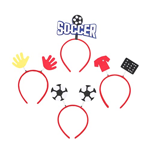 BESTonZON 4 Teiliges Stirnband Für Fußballfans Haarreifen Für Fußballfans Fußball Stirnband Fußball Zubehör Fußball Stirnband Sport Stirnband Sport Haarband Mit Clips BESTonZON 4 Teiliges Stirnband Für Fußballfans Haarreifen Für Fußballfans Fußball Stirnband Fußball Zubehör Fußball Stirnband Sport Stirnband Sport Haarband Mit Clips von BESTonZON