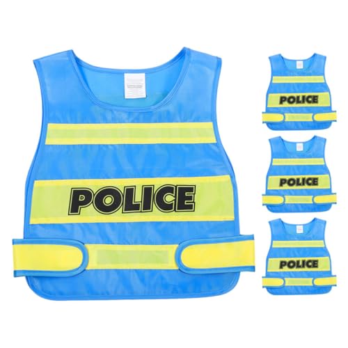 BESTonZON 4-teiliges Polizeikostüm Für Kinder: Polizeiweste, Halloween-cosplay-zubehör, cosplay-outfits, Berufs-ankleide-outfit Für Partys, Rollenspiele BESTonZON 4-teiliges Polizeikostüm Für Kinder: Polizeiweste, Halloween-cosplay-zubehör, cosplay-outfits, Berufs-ankleide-outfit Für Partys, Rollenspiele von BESTonZON