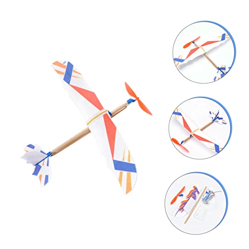 BESTonZON 40 STK Flugzeugmodell selber Bauen Segelflugzeuge Spielzeug Gummiband-angetriebene Segelflugzeuge Kinderspielzeug Kinder bastelset Modelle Spielset aus Holz Spielzeug zusammenbauen von BESTonZON