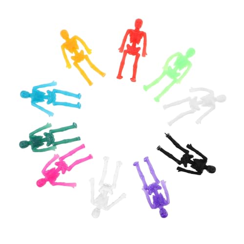 BESTonZON 40 Stück Halloween Mini Skelett Figuren aus Elastischem TPR Gummi Dehnbar und Haftend Gruselige Party-Geschenke für Scherzspielzeug Dekoration und Klassenzimmer Belohnungen BESTonZON 40 Stück Halloween Mini Skelett Figuren aus Elastischem TPR Gummi Dehnbar und Haftend Gruselige Party-Geschenke für Scherzspielzeug Dekoration und Klassenzimmer Belohnungen von BESTonZON