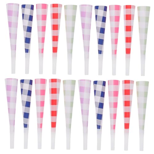 BESTonZON 40 Stück Lärm Gastgeschenke Party Outs Blowouts Pfeifen Urlaubsbedarf Jahremacher Tütenmacher Füllmaterial Abschlussfeier Halloween Blow Blower Krachmacher Goodie von BESTonZON