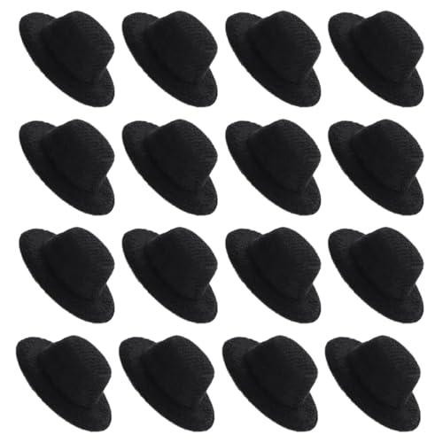BESTonZON 40 Stück Schwarze Mini Hüte für DIY Projekte und Partydekoration Zubehörteile für Puppenhäuser und Bastelarbeiten BESTonZON 40 Stück Schwarze Mini Hüte für DIY Projekte und Partydekoration Zubehörteile für Puppenhäuser und Bastelarbeiten von BESTonZON