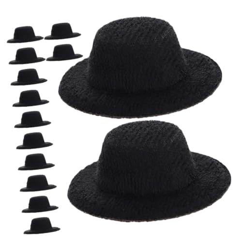 BESTonZON 40 Stück Schwarze Mini-Zylinder: Miniatur-Schwarze Hüte Zum Selbermachen Von Kunstpuppen, Zum Anziehen Von Schneemännern Und Zum Herstellen Von Haarspangen – Puppenhauszubehör BESTonZON 40 Stück Schwarze Mini-Zylinder: Miniatur-Schwarze Hüte Zum Selbermachen Von Kunstpuppen, Zum Anziehen Von Schneemännern Und Zum Herstellen Von Haarspangen – Puppenhauszubehör von BESTonZON