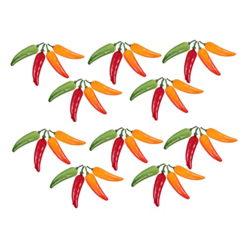 BESTonZON 40 Stück Simuliertes Pepper-Modell Simulationsgemüse Chili-Festival- lebensechtes grünes Gemüse Simulation Pfeffer künstlicher Pfeffer Pfefferverzierung Mini-Chili Polyethylen BESTonZON 40 Stück Simuliertes Pepper-Modell Simulationsgemüse Chili-Festival- lebensechtes grünes Gemüse Simulation Pfeffer künstlicher Pfeffer Pfefferverzierung Mini-Chili Polyethylen von BESTonZON