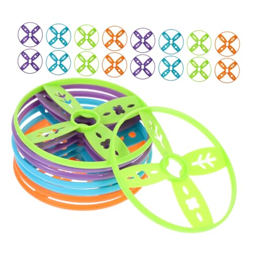 BESTonZON 40 Stück Nachfüllset Für Frisbeespielzeuge Buntes Wurfspielzeug Für Draußen Kompatibel Mit Hand Und Fußbetriebenen Flugscheiben Für Garten Und Strandaktivitäten von BESTonZON
