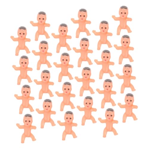 BESTonZON 40 Stück Teiliges Mini Figuren Set aus Kunststoff Niedliche Shower Deko Detailreiche Mini Puppen für Geburtstagsfeiern und Festliche Dekoration Charmante Kleine Junge Mädchen von BESTonZON