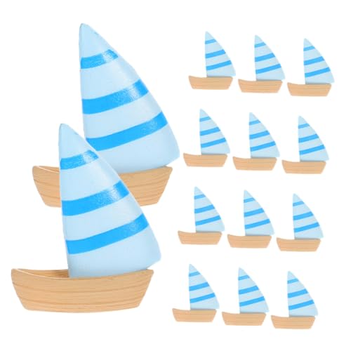 BESTonZON 40 Stück Teiliges Miniatur Mediterraner Küstenstil Mini Segelschiff Figuren Kleine Boot Deko Für Büro Wohnbereich Strandparty Mikro Landschaft Gestaltung von BESTonZON
