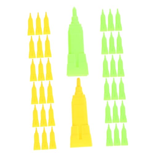 BESTonZON 40 Stück -schachspiel Brettspielhaus des Reichen Mannes Schachbrett Kettendreieck-schachspiel Brettspiel-ersatzgebäude Zubehör Für Brettspiele Brettspielgebäude Plastik BESTonZON 40 Stück -schachspiel Brettspielhaus des Reichen Mannes Schachbrett Kettendreieck-schachspiel Brettspiel-ersatzgebäude Zubehör Für Brettspiele Brettspielgebäude Plastik von BESTonZON