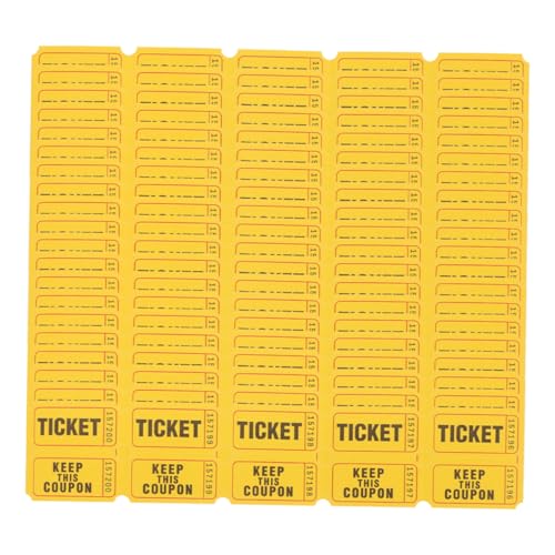 BESTonZON Tombola-Tickets 400 Stück Karnevalsthema Partyzubehör Rollentickets Etiketten Für Spendenaktionen Für Erwachsene BESTonZON Tombola-Tickets 400 Stück Karnevalsthema Partyzubehör Rollentickets Etiketten Für Spendenaktionen Für Erwachsene von BESTonZON