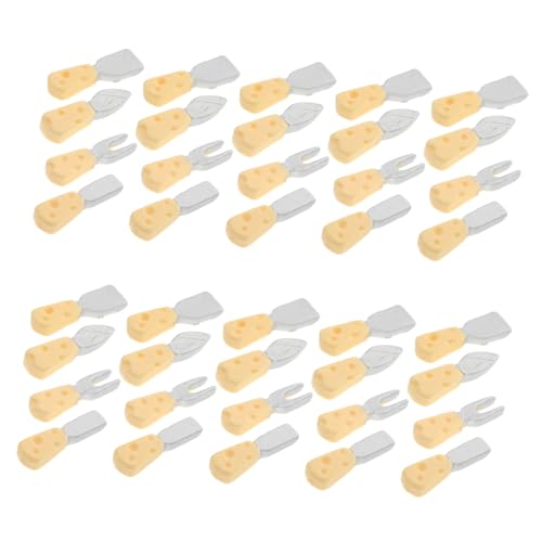 BESTonZON Mini-käsegabel-Messer-Schaufel-Set Aus Kunstharz – 40-teiliges Miniatur-Spielzeug Für Die Spielzeugküche Wohndekor-Accessoire BESTonZON Mini-käsegabel-Messer-Schaufel-Set Aus Kunstharz – 40-teiliges Miniatur-Spielzeug Für Die Spielzeugküche Wohndekor-Accessoire von BESTonZON