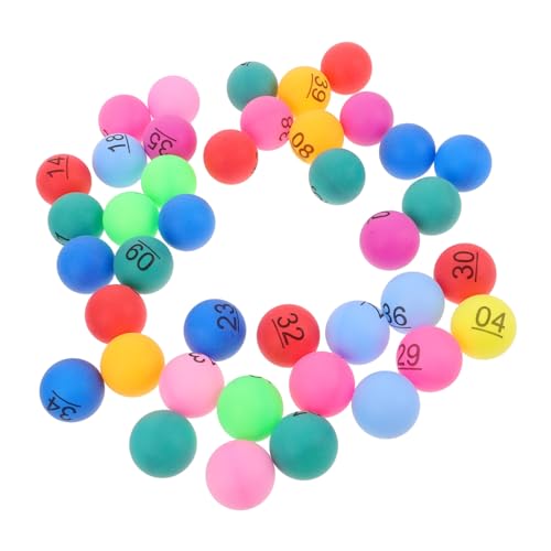 BESTonZON 40st Lotteriekugeln Plastikkugeln Befüllbare Gewinnbälle Lotterie- Nummerierte Bälle Bingo-partydekorationen Verlosung Von Bällen Kleine Plastikbälle Für Spiele Pp von BESTonZON