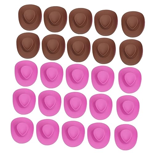 BESTonZON 40st Puppenmütze Puppen-Cowgirl-Hut Halloween-mini-Hut Kleiner Hut Kleine Cowboyhüte Miniatur Winzige Hüte Mini-Western-Cowgirl-Hut Puppenbekleidungszubehör Puppe Cowboyhut Plastik BESTonZON 40st Puppenmütze Puppen-Cowgirl-Hut Halloween-mini-Hut Kleiner Hut Kleine Cowboyhüte Miniatur Winzige Hüte Mini-Western-Cowgirl-Hut Puppenbekleidungszubehör Puppe Cowboyhut Plastik von BESTonZON