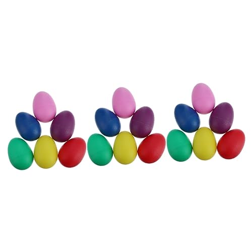 BESTonZON 45 Stck. Teiliges Musikalisches Sand Ei Schlaginstrument für Farbige Rasseln für Musikunterricht Spiel für Vorschulkinder und Geburtstagsgeschenke Zufällige Farbe von BESTonZON